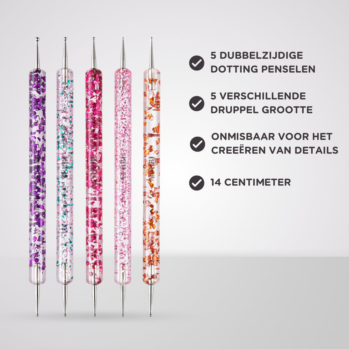 12 delige Nail Art Penselen Set