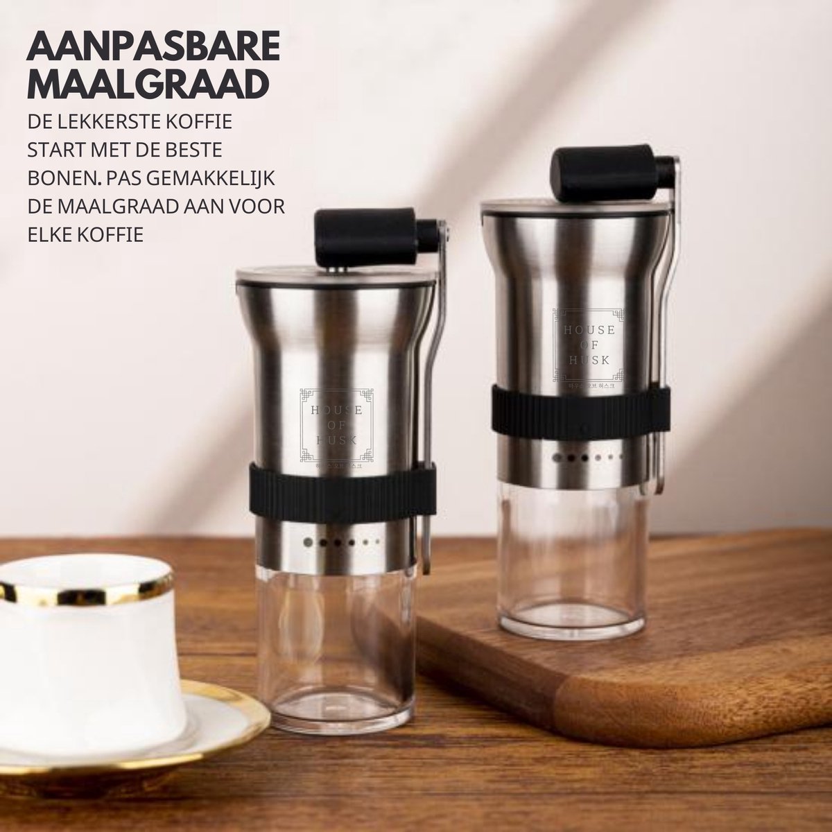 Koffiemolen Lux Zilver