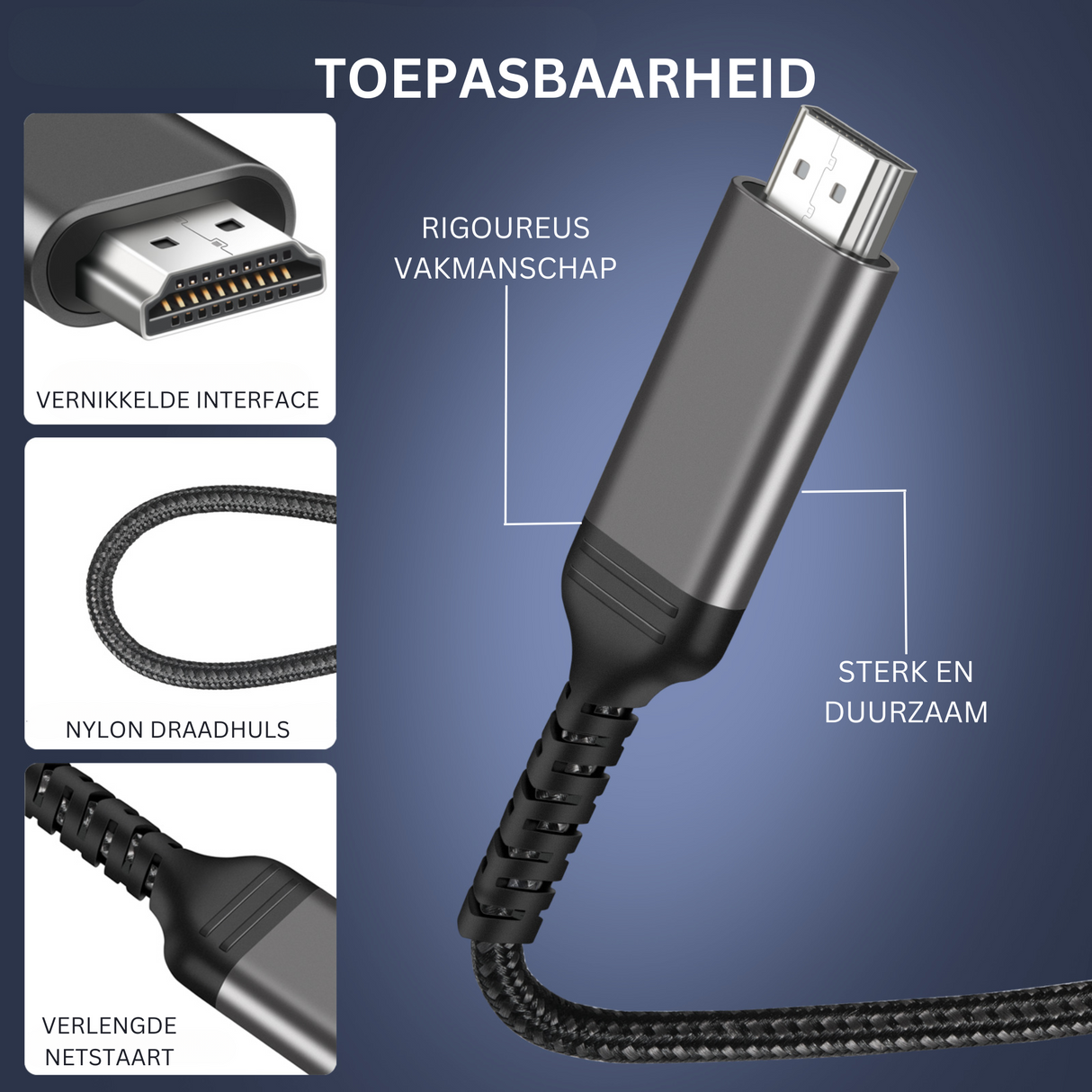 USB-C naar HDMI Kabel 2 Meter