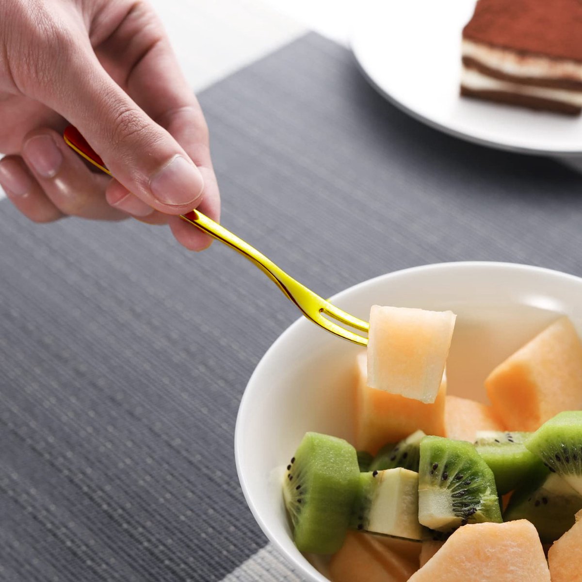 Dessertvorken Goud 12 Stuks