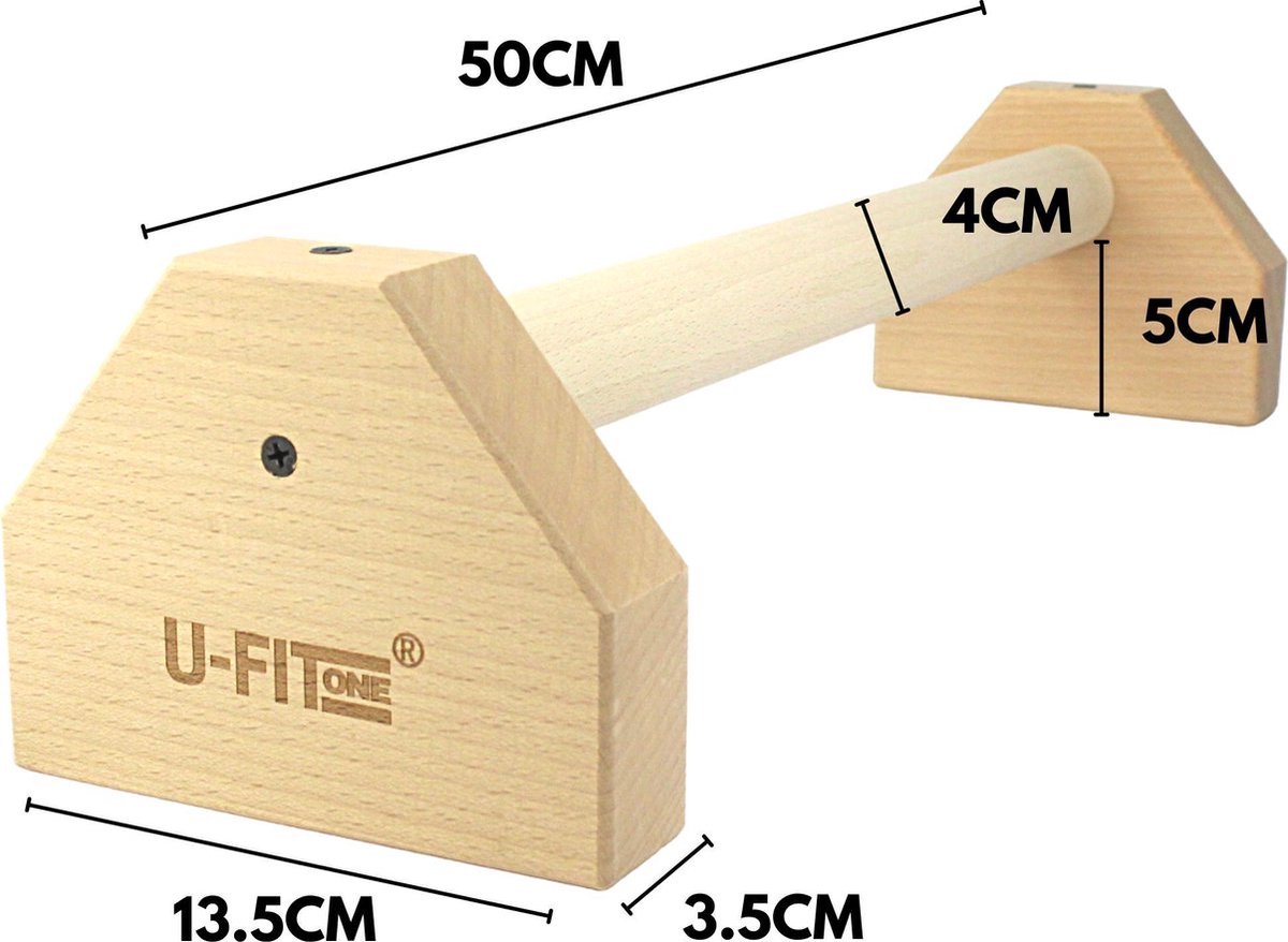 Parallettes Hout 50cm Push up Bar