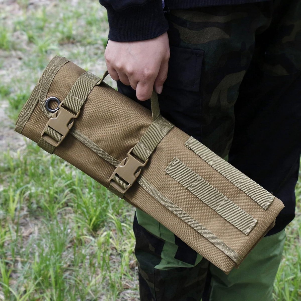 Camping Mat Opvouwbaar 75 x 200cm Bruin