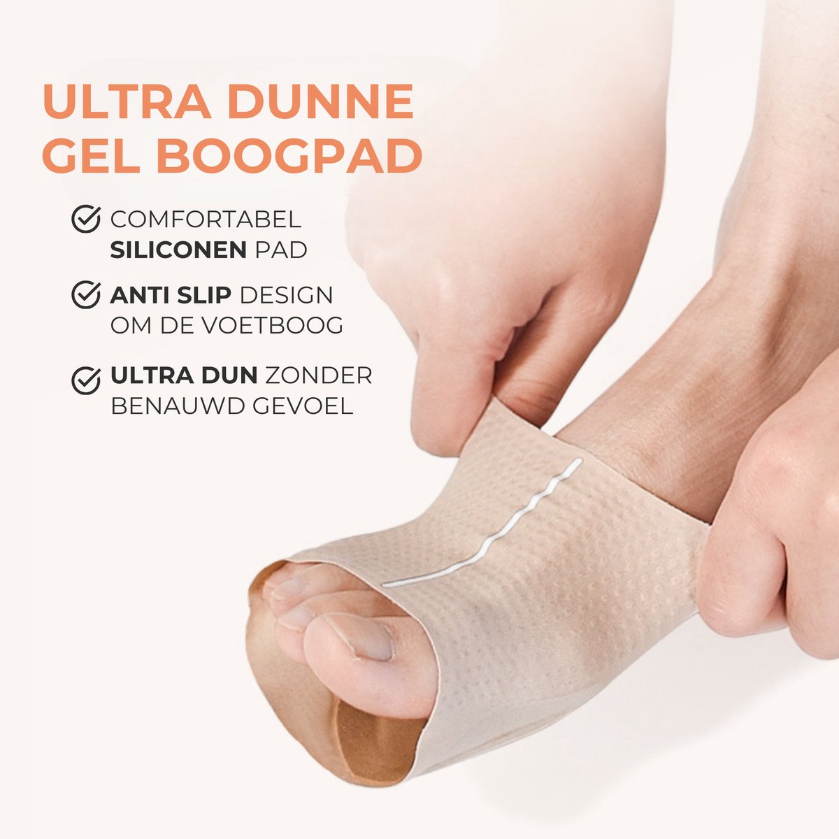 Voetboogbrace 2 Stuks Beige