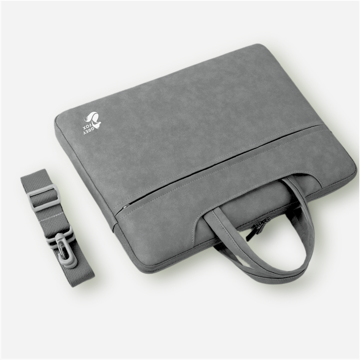 PU Leren Laptophoes Grijs