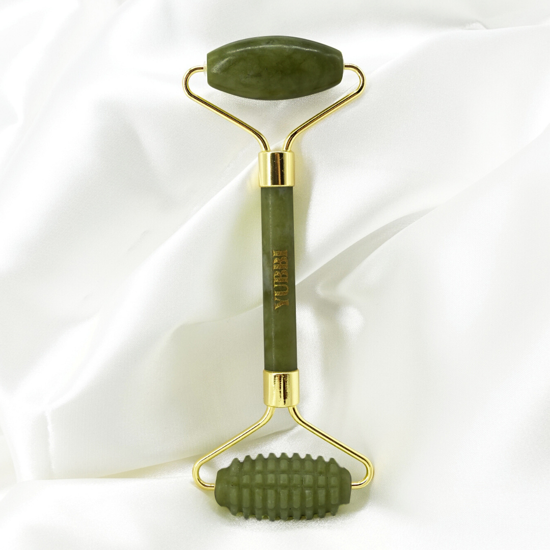 Gua Sha Set Donker Groene Jade