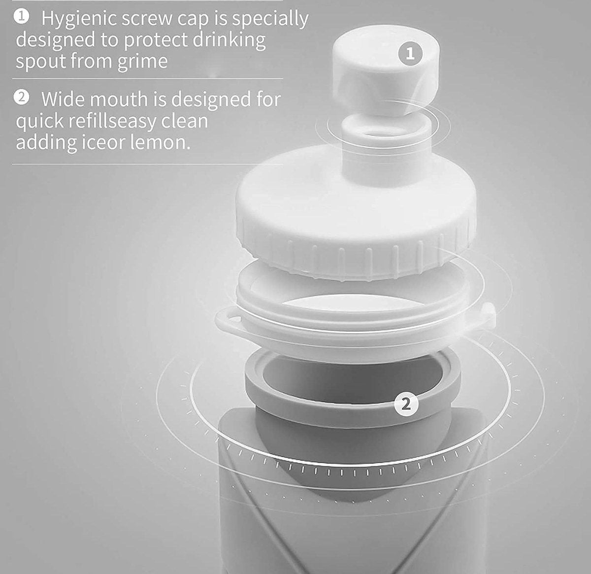 Opvouwbare Waterfles 0.6 Liter