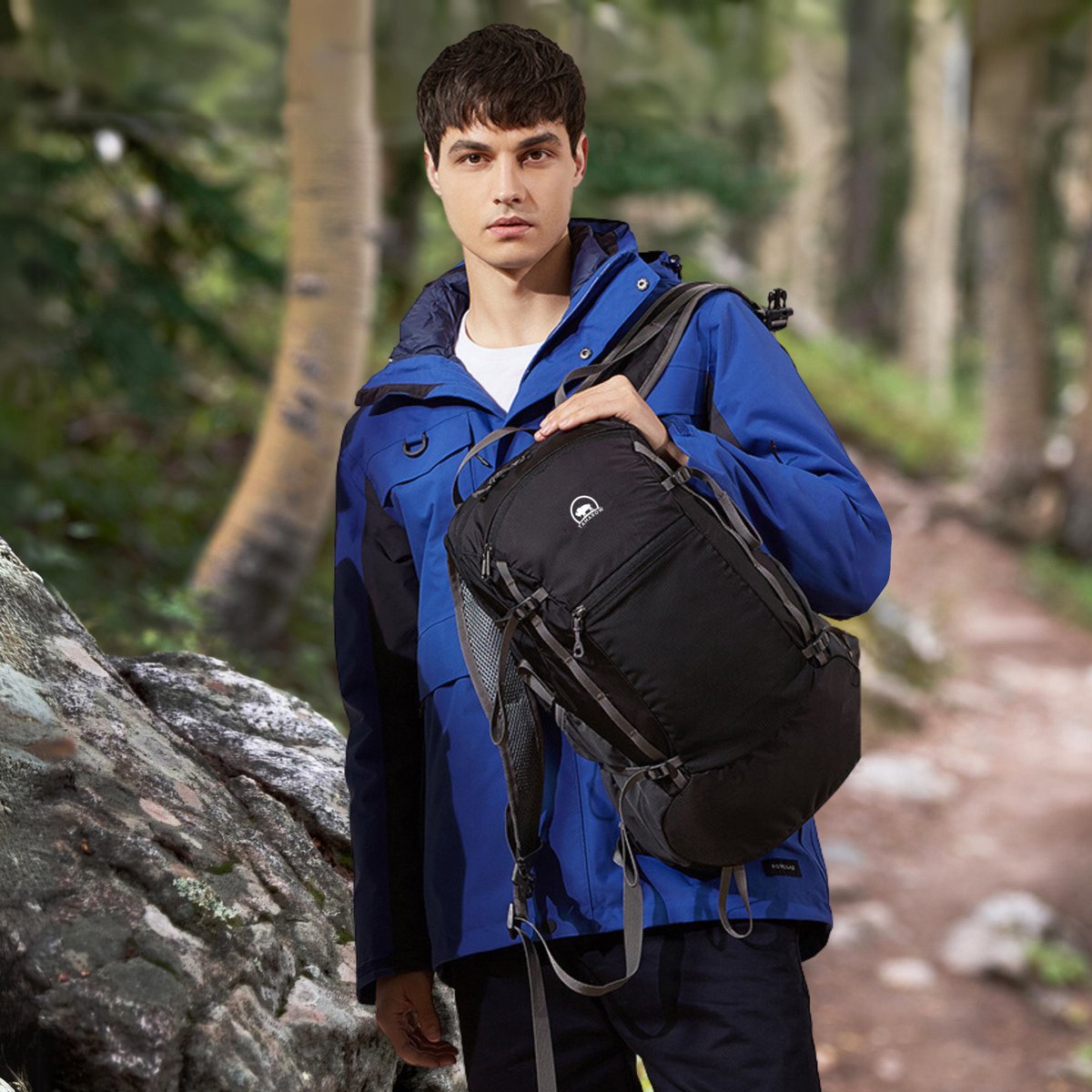 Opvouwbare Rugtas 28 Liter Zwart