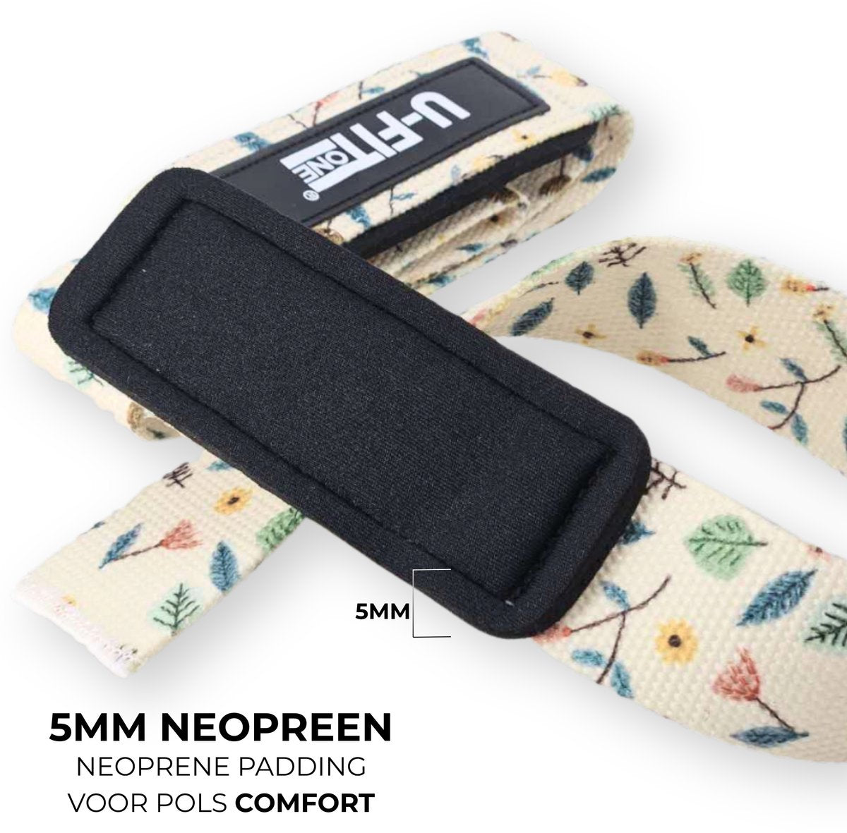 Lifting Straps Wit Bloem