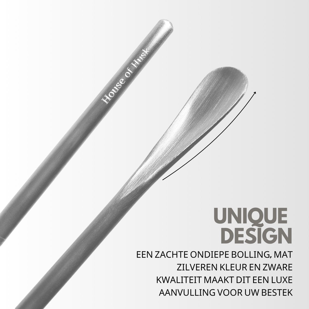 Matte Theelepels 13cm Zilver 12 Stuks