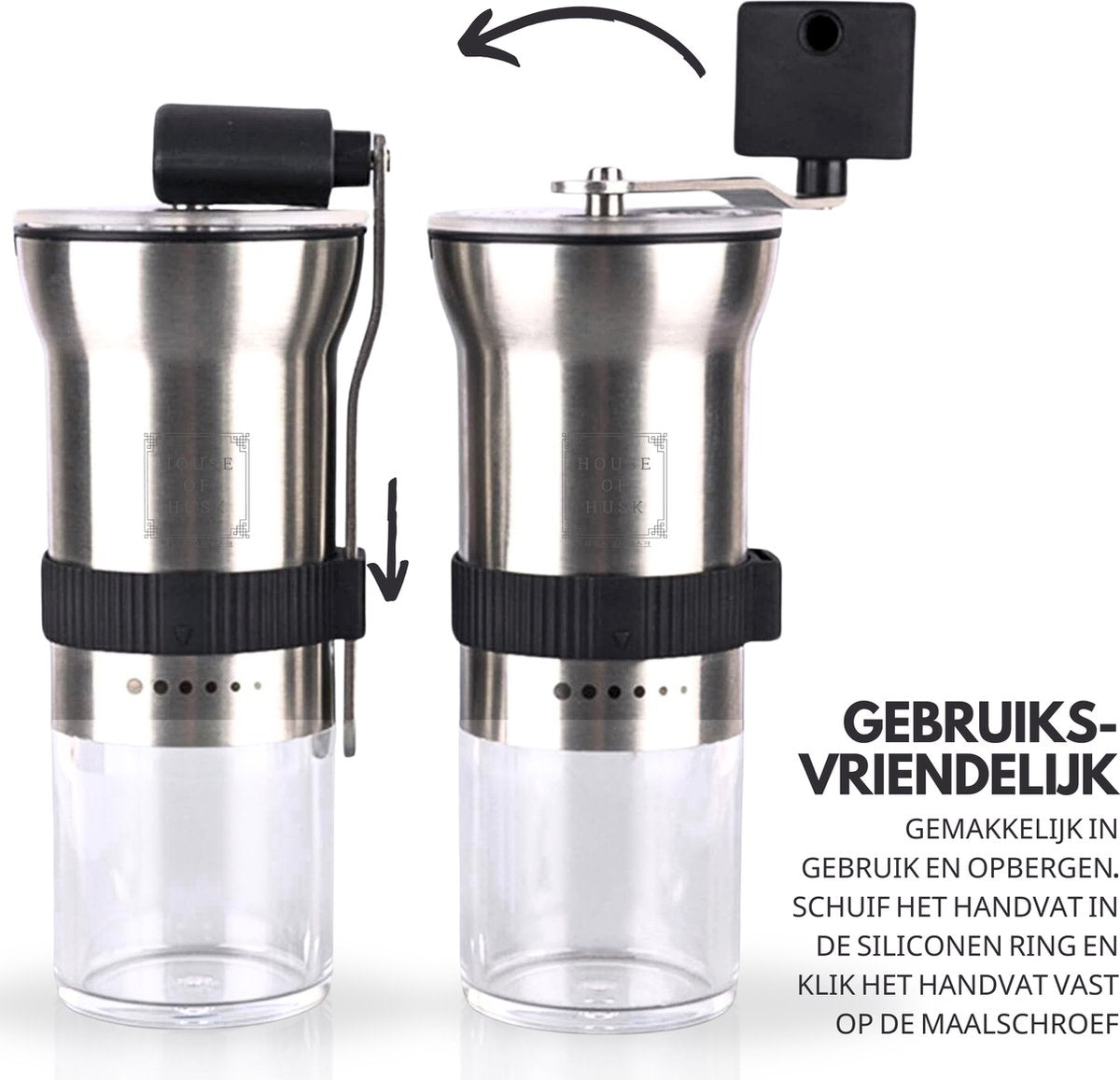 Koffiemolen Lux Zilver