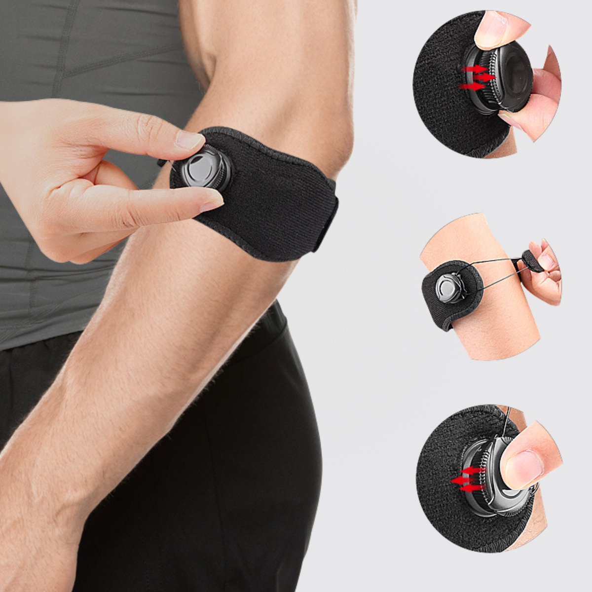 Aanpasbare Elleboog Brace 1 Stuk Zwart