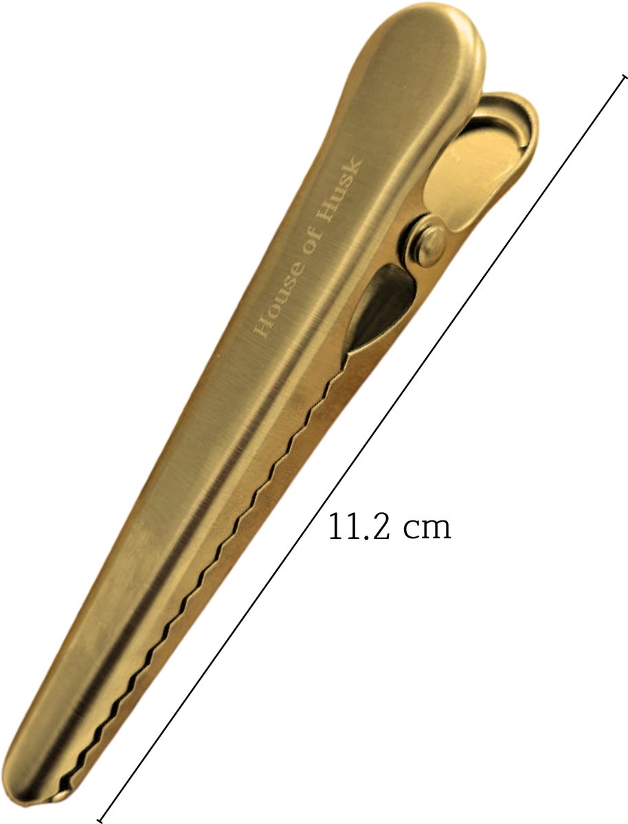 Vershoudclips Goud 112mm 8 Stuks