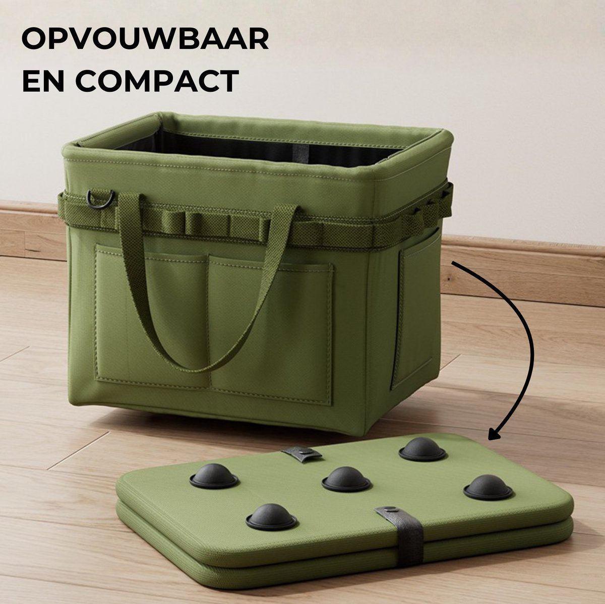 Stoffen Vouwkrat met Handvat