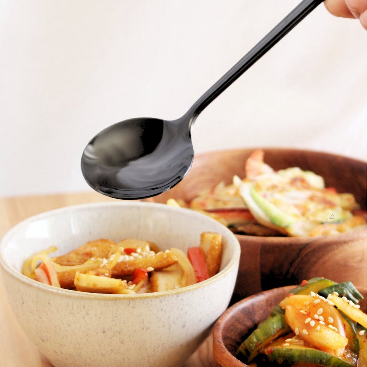 Koreaanse Eetlepel 5 Stuks Zwart
