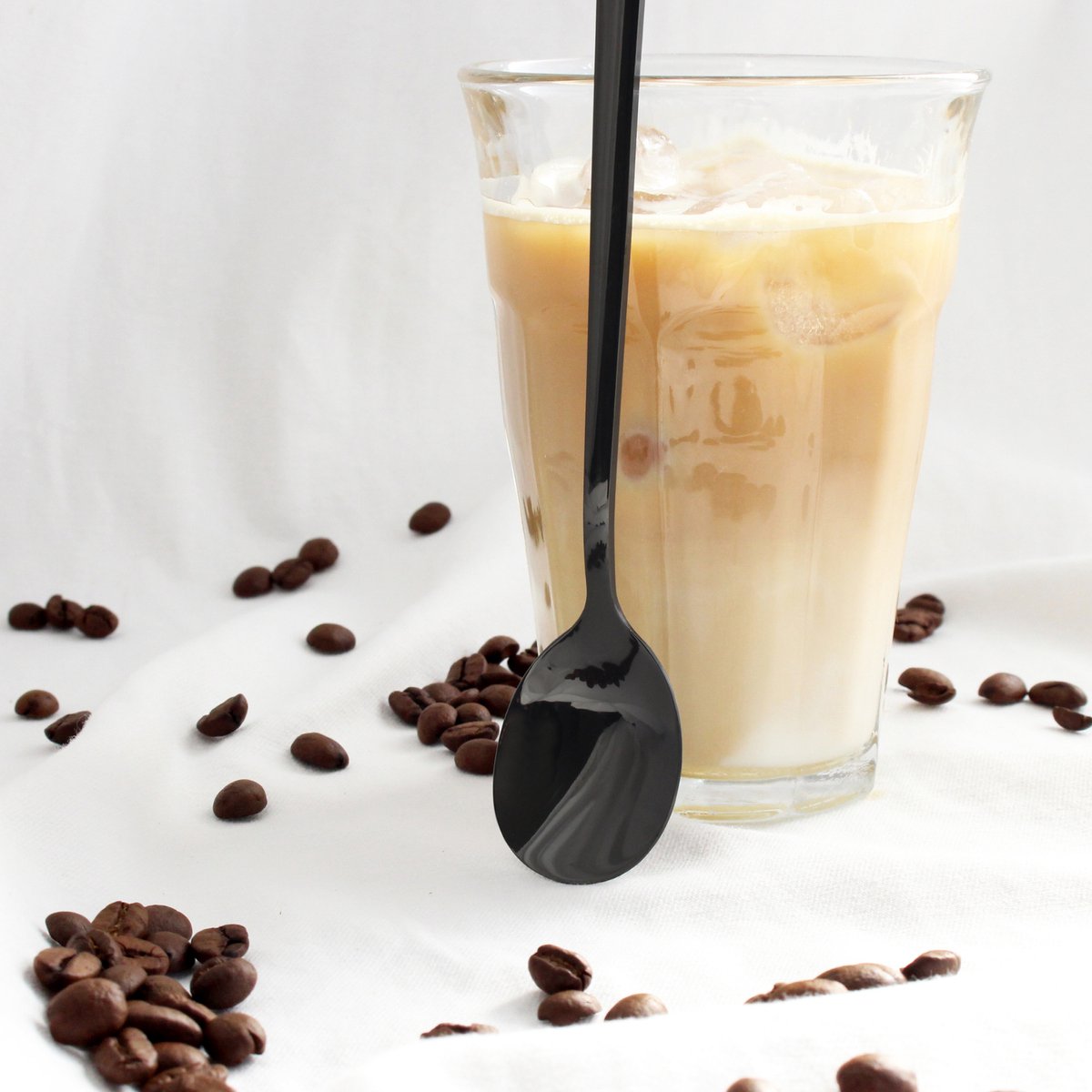 Macchiato Lepels 20cm Zwart 6 Stuks