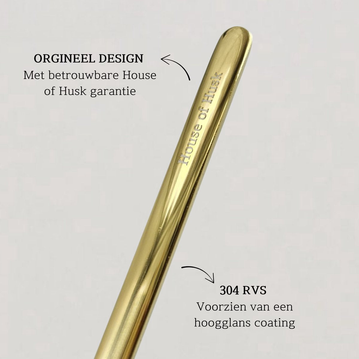 Dun Longdrinklepels 22cm Goud 6 Stuks