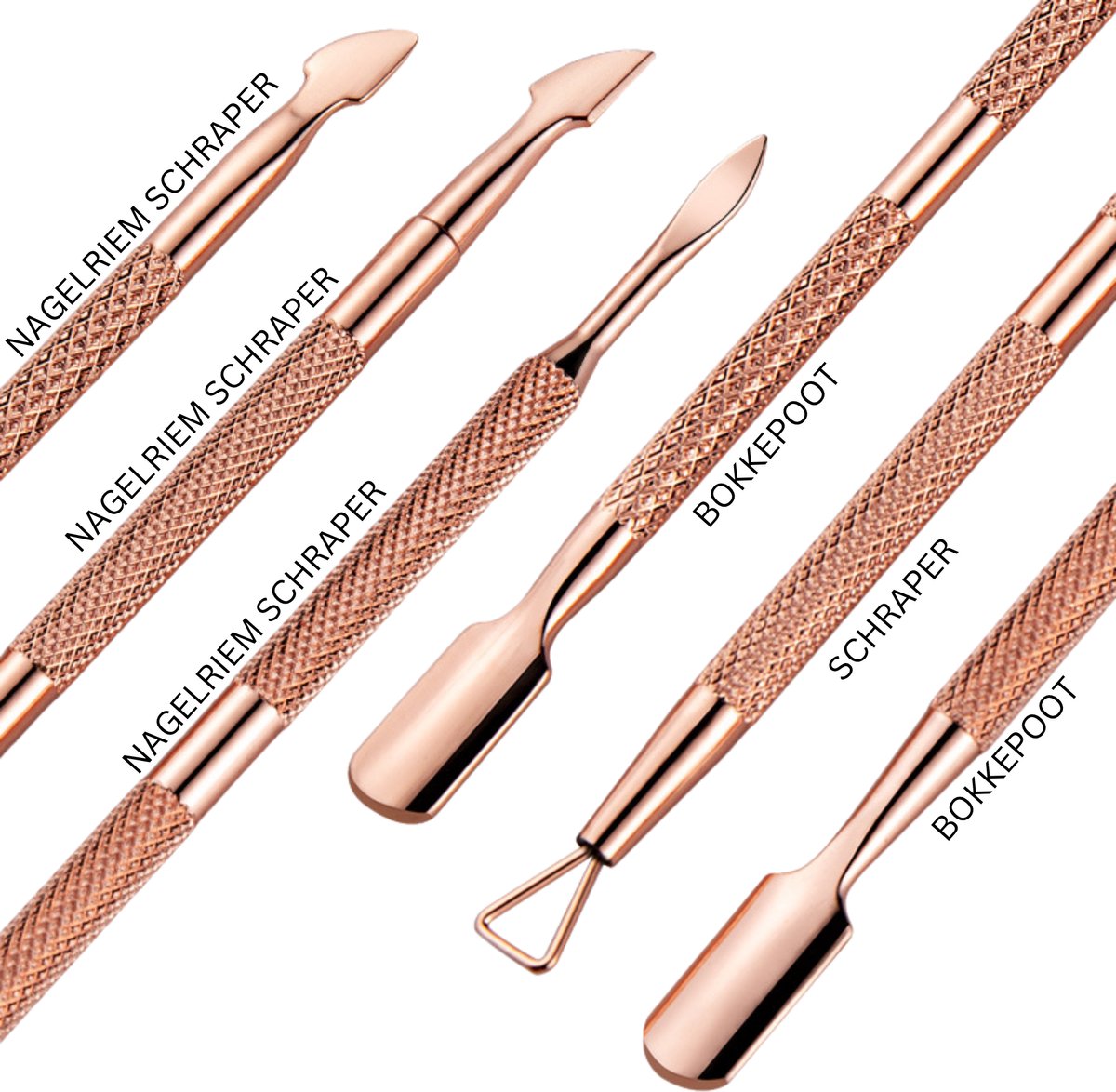 Professionele RVS Nagel Tool Set