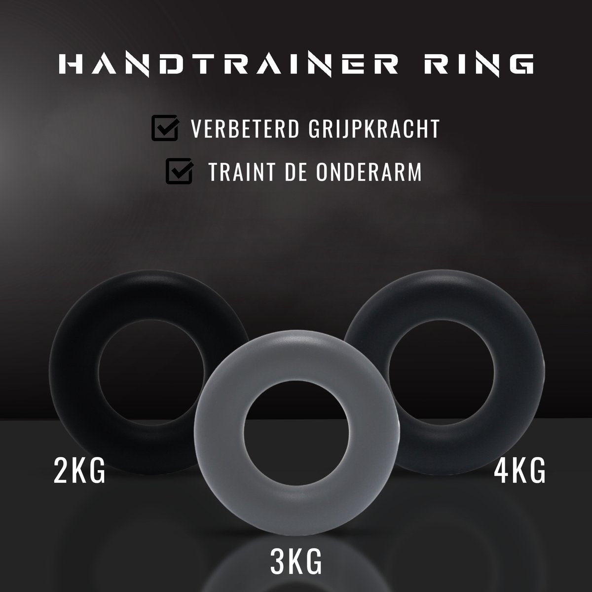 Digitale Teller Handtrainer 10-60kg 8 Delige Set