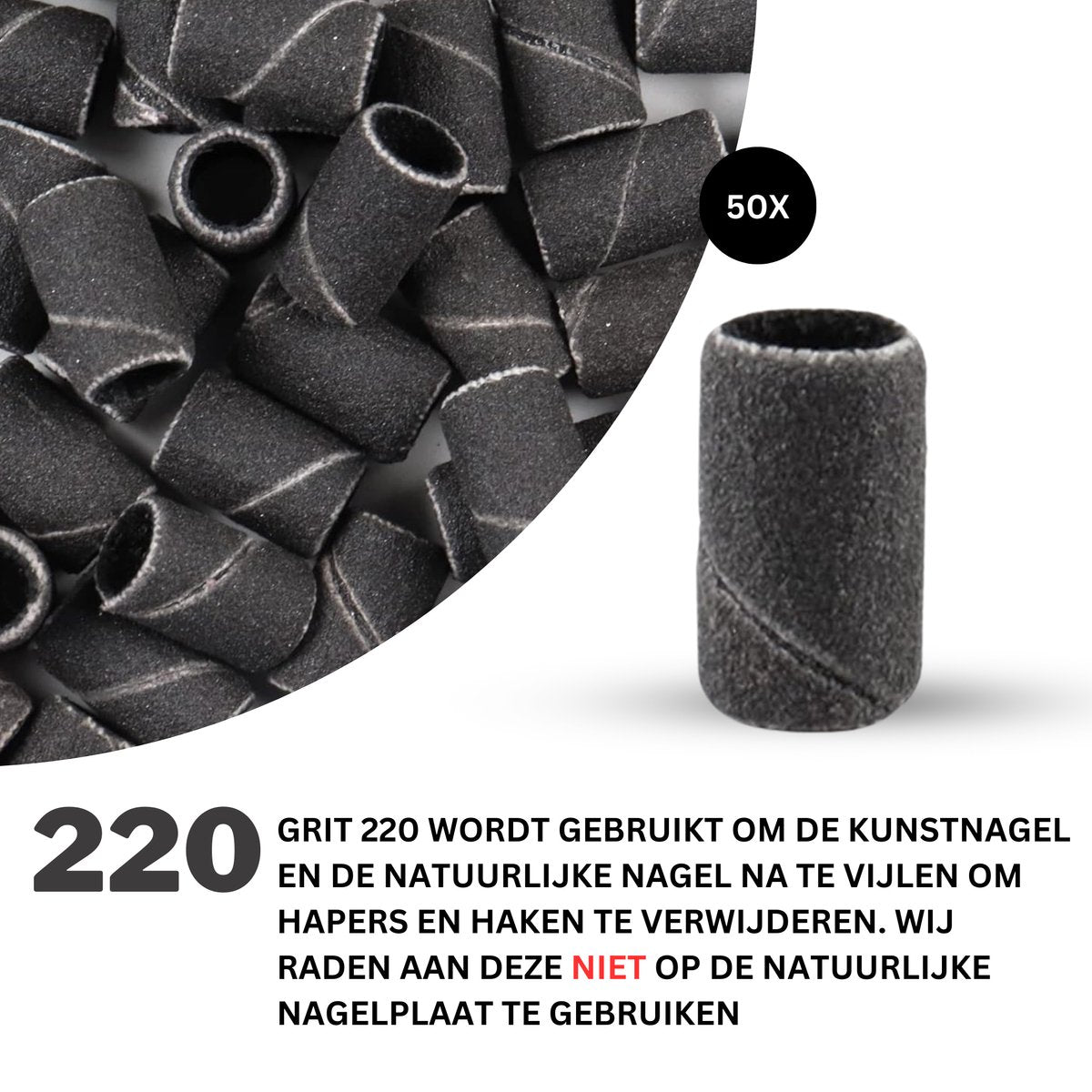 Nagelfrees Schuurrolletjes #80/#120/#150/#180/#220