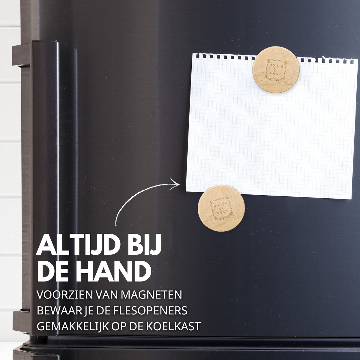 Magneet Flessenopener 4 Stuks