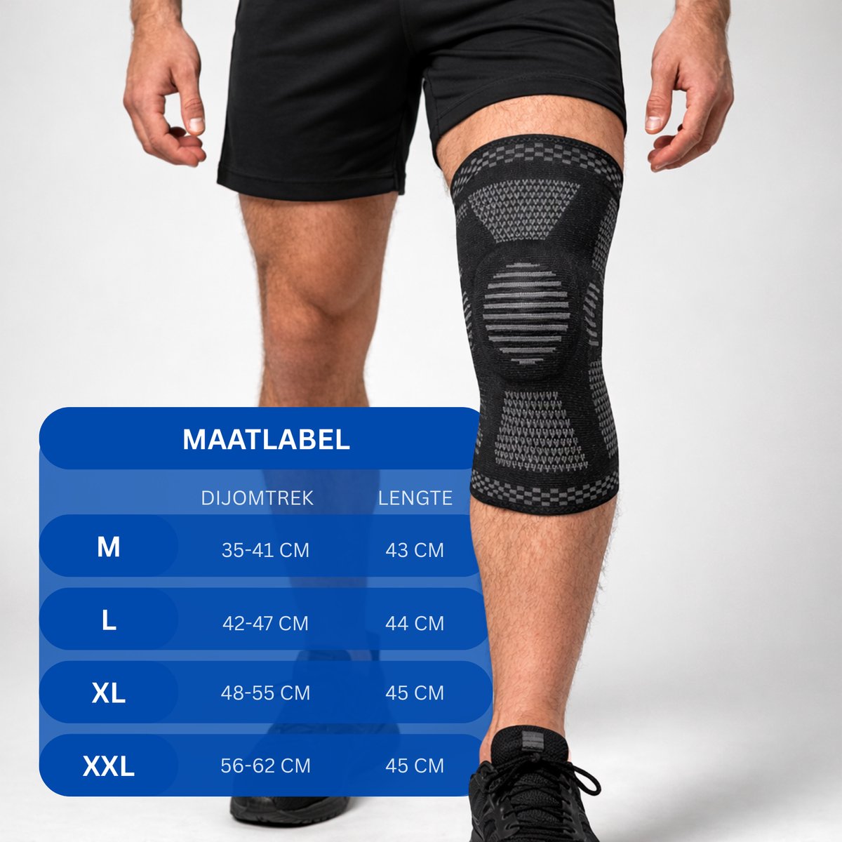 Pro Kniebrace 1 Stuk Zwart