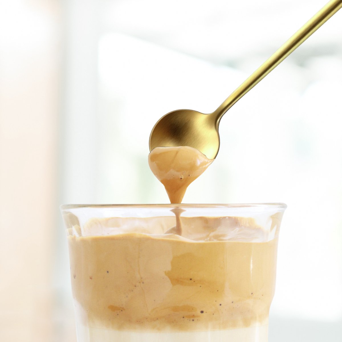 Latte Macchiato Lepel 20cm Mat Goud 6 Stuks