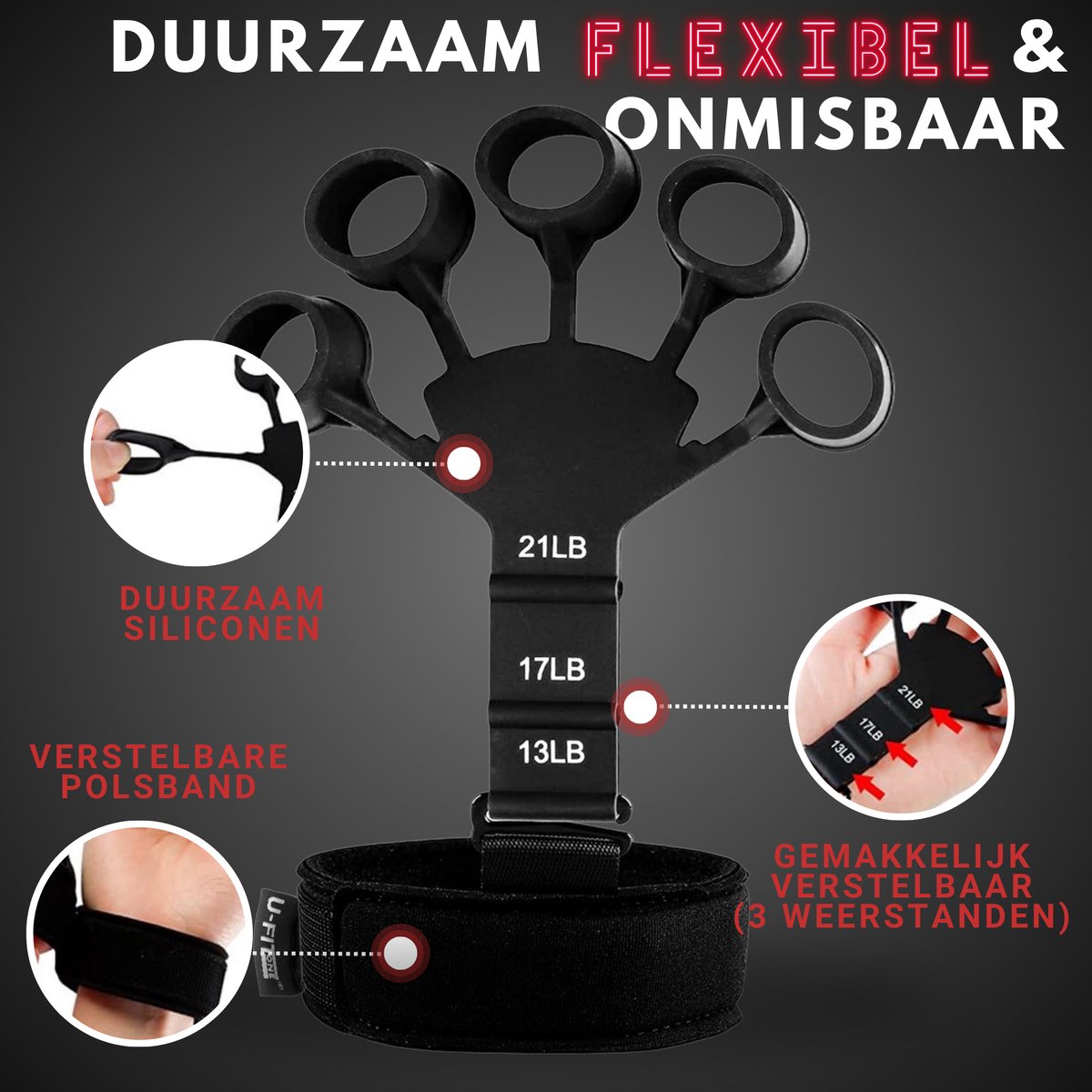 Verstelbare Vingertrainer Set