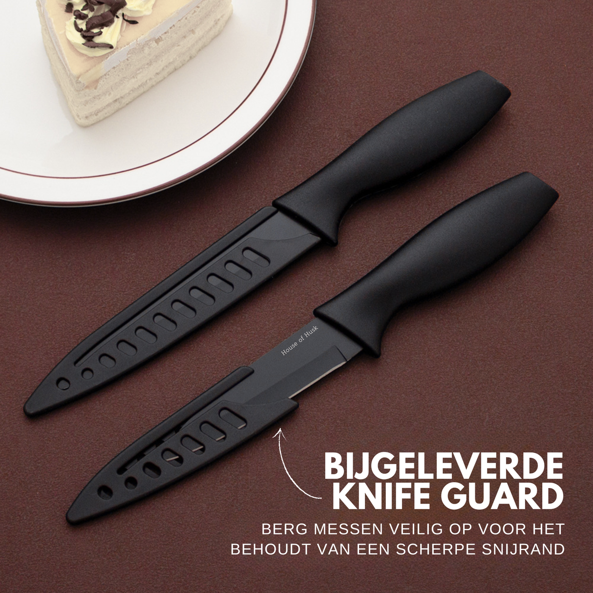 6 Delige Messenset Zwart