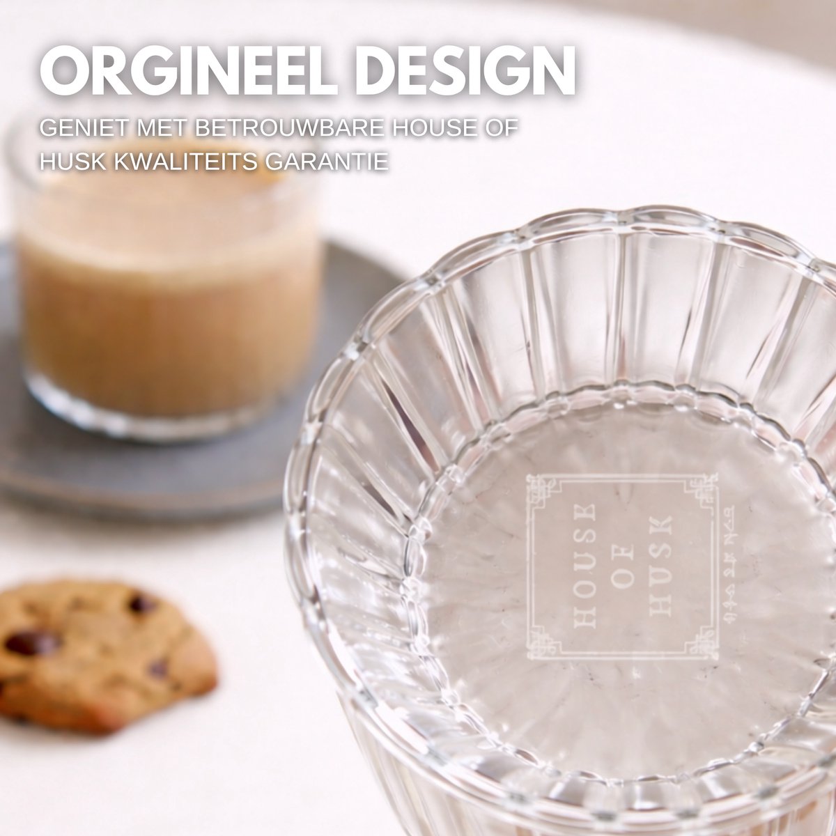 Drinkglazen Waterglazen Ribbel 4 Stuks