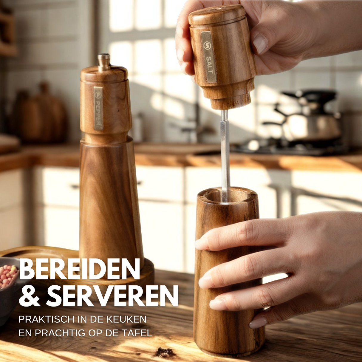 Peper- en Zoutmolen Gold Plate