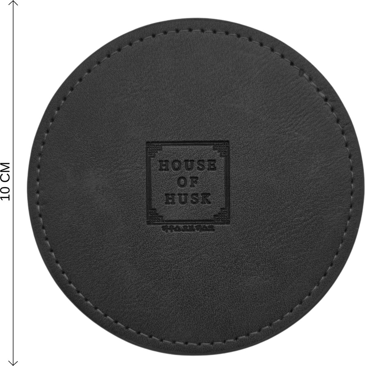PU Onderzetters 10 Stuks Zwart