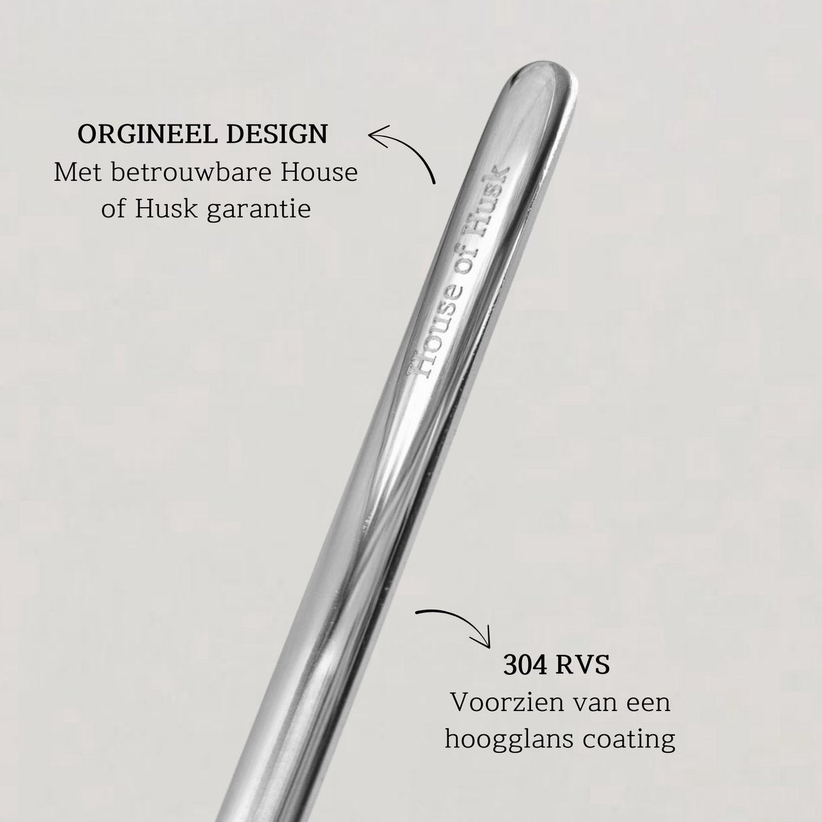 Dun Longdrinklepels 22cm Zilver 6 Stuks