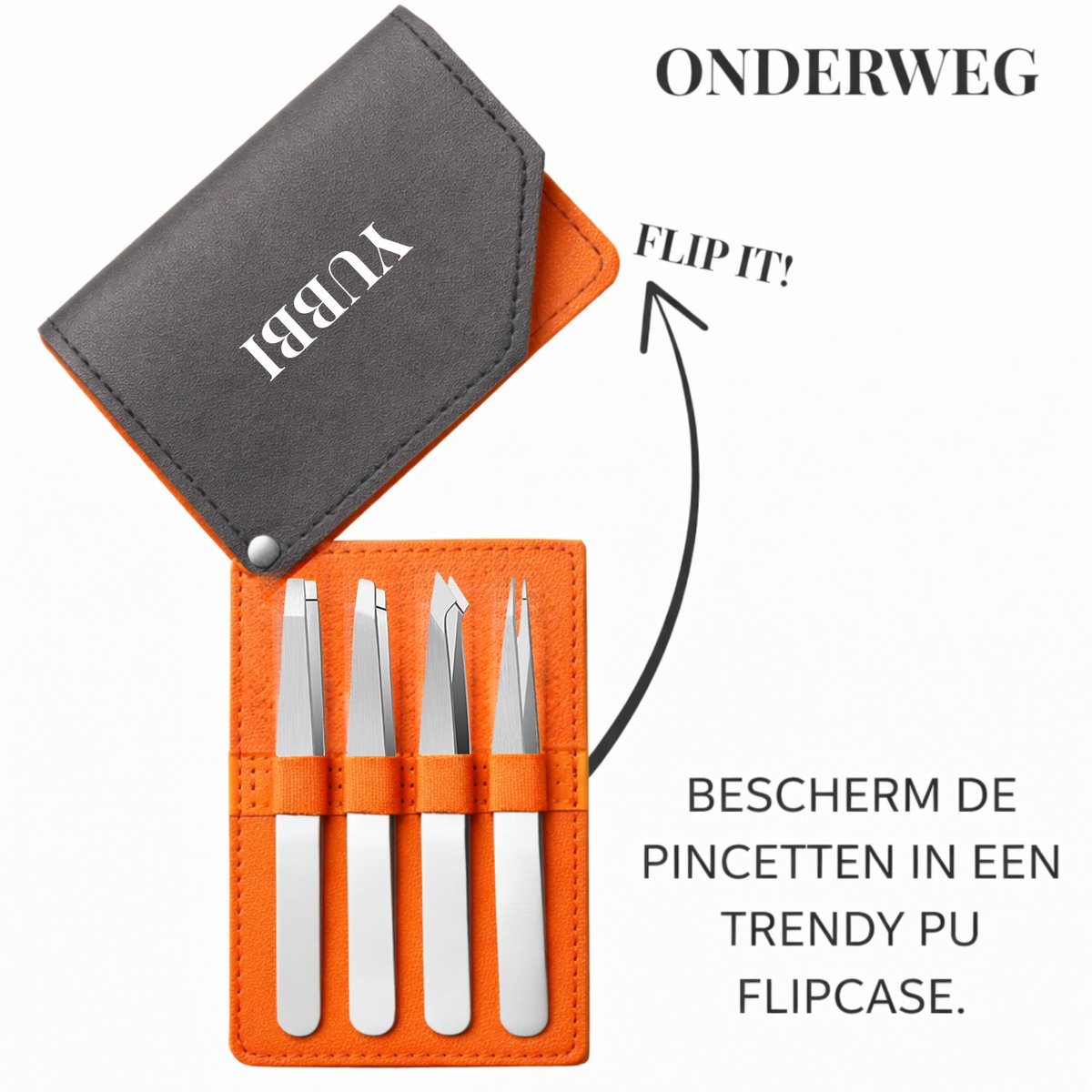Epileer Pincet Zilver Set