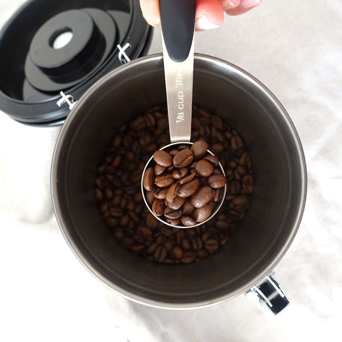 Koffieblik met CO² Ventilatie Zwart