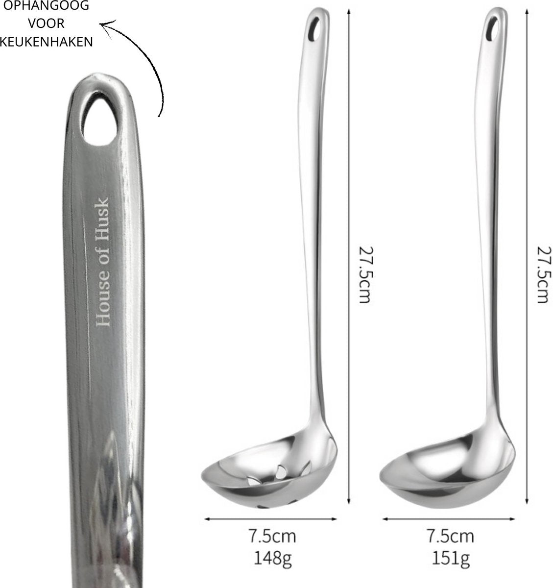 Soeplepel Set 27cm - Ø7.5cm