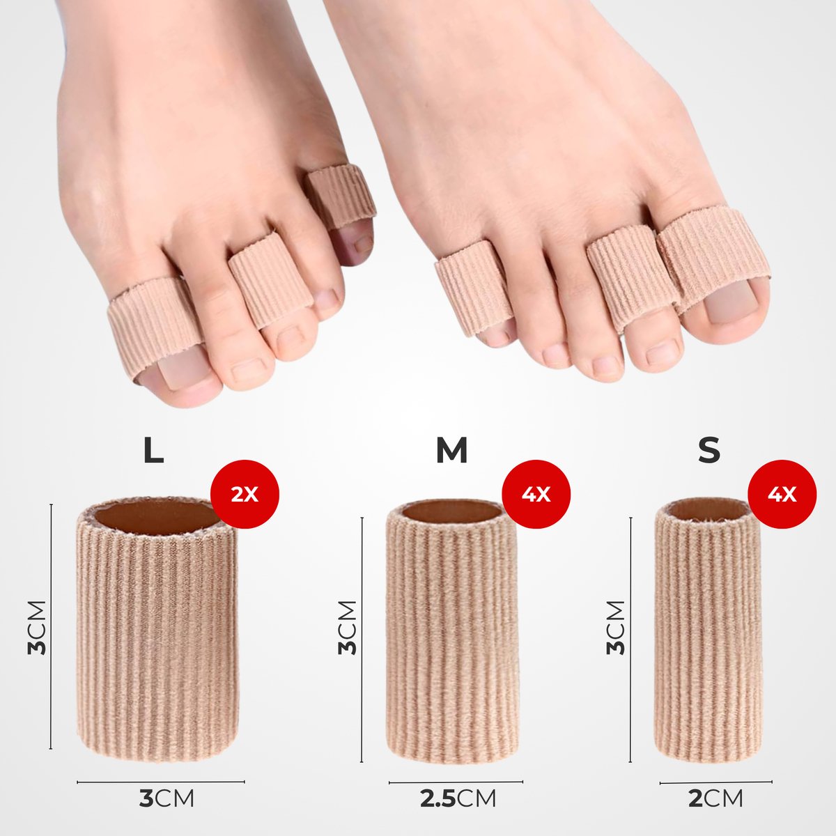 Teen en Vinger Likdoorn Beschermers 10 Stuks