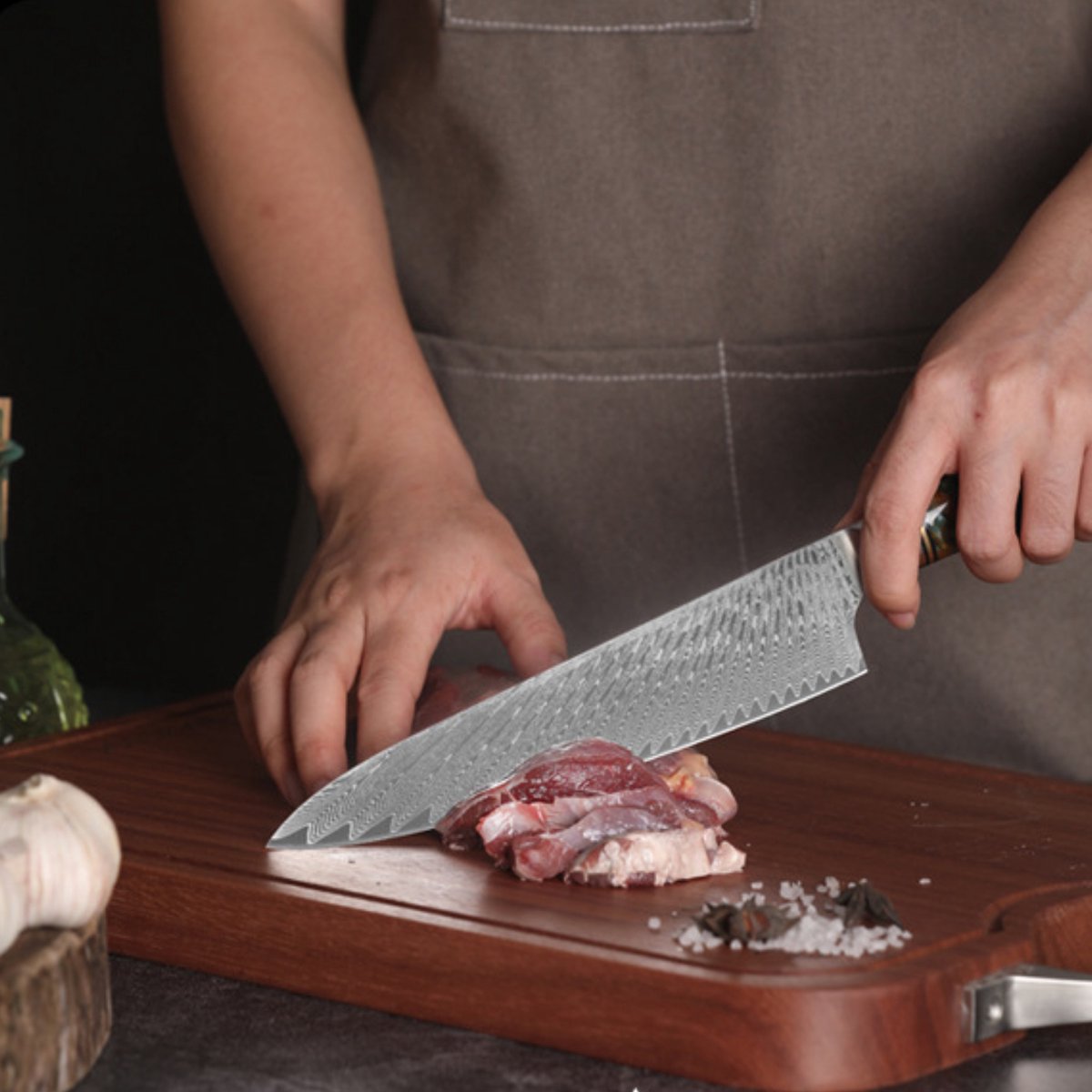 Chef Knife 10Cr15CoMov Resin