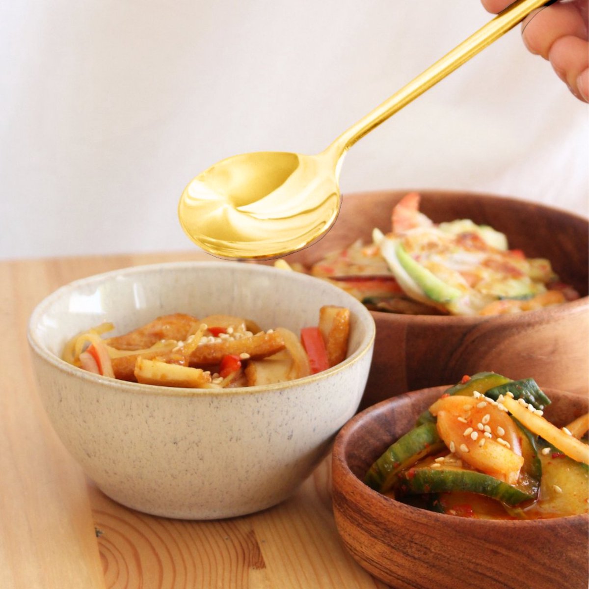 Koreaanse Eetlepel 5 Stuks Goud