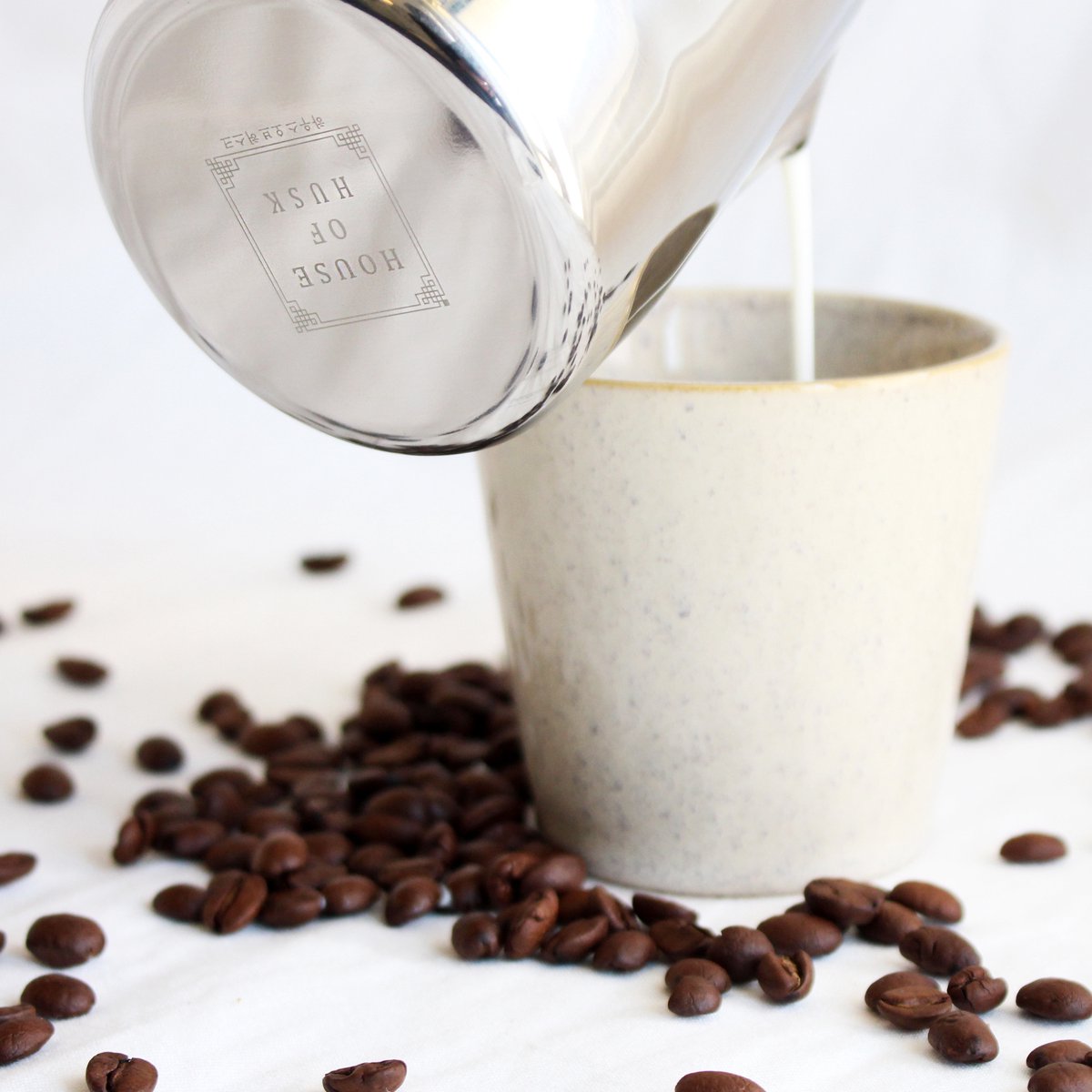 Melkkan met Art Pen Zilver