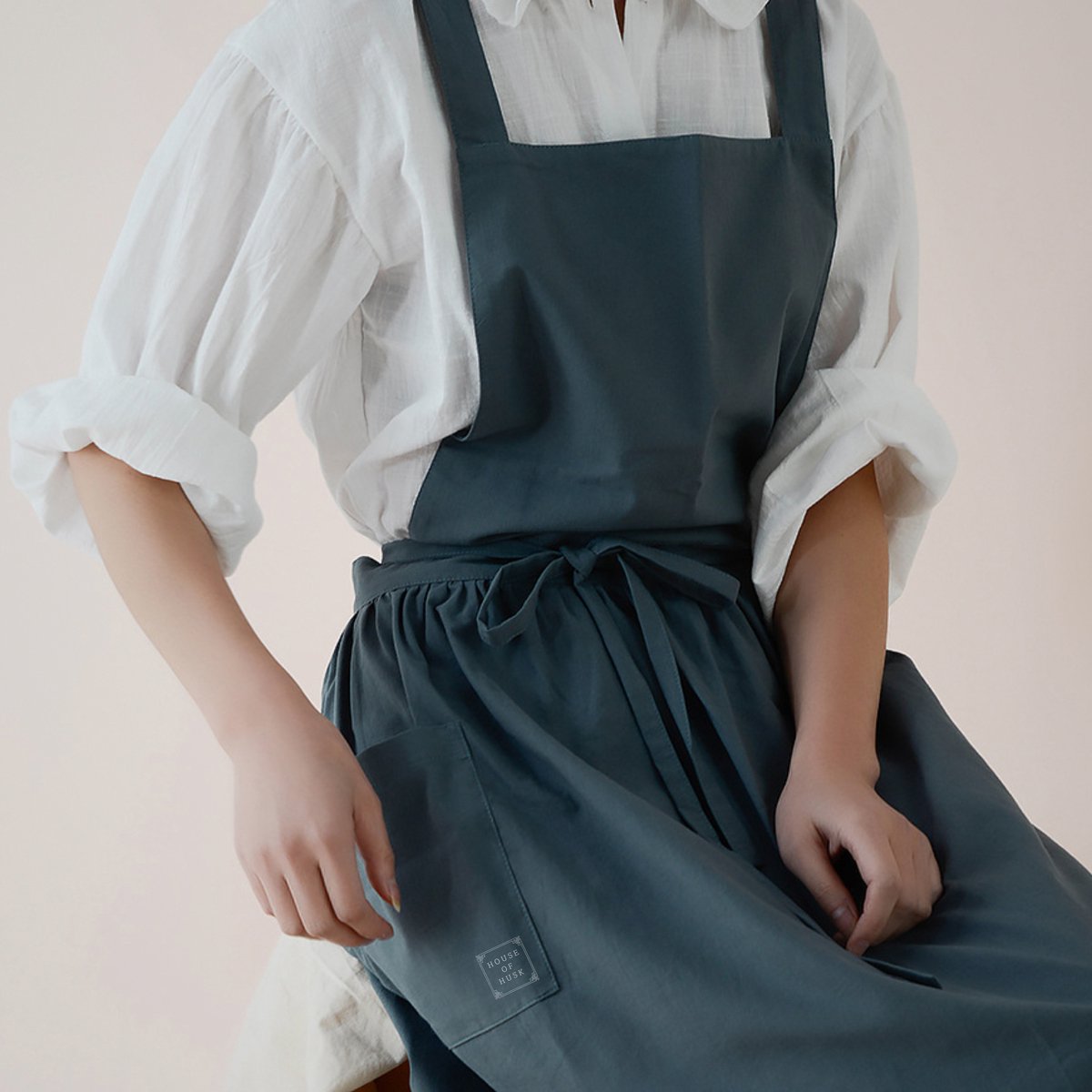 Keukenschort 'Ruffle' Blauw