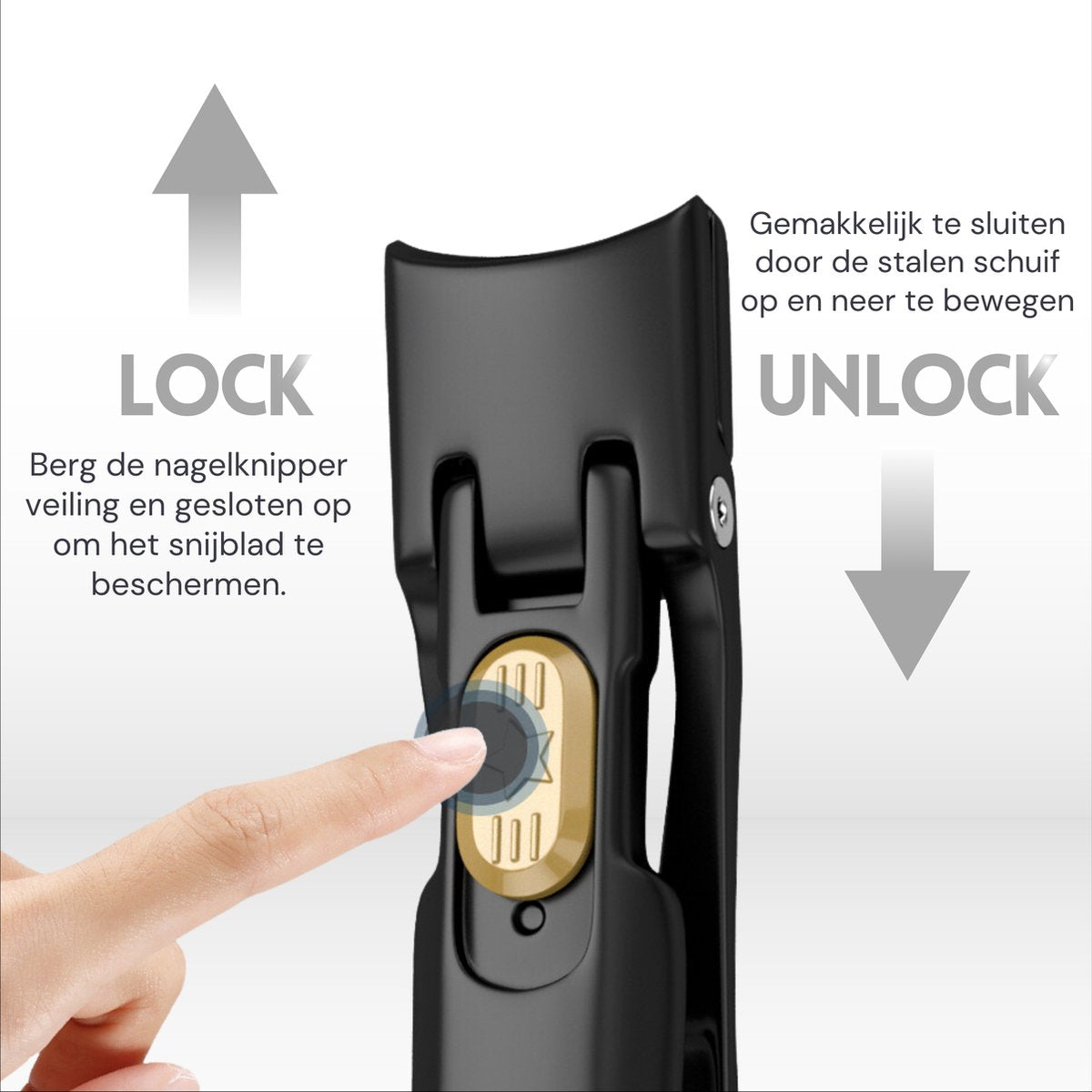 Nagelknipper Set Zwart