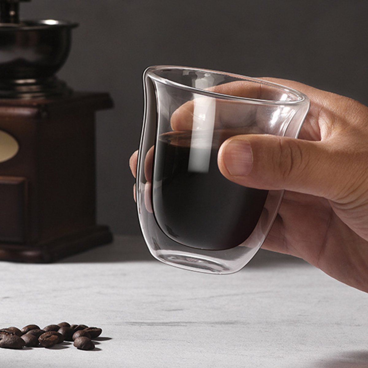 Dubbelwandige Koffie Glazen 150ml 4 Stuks