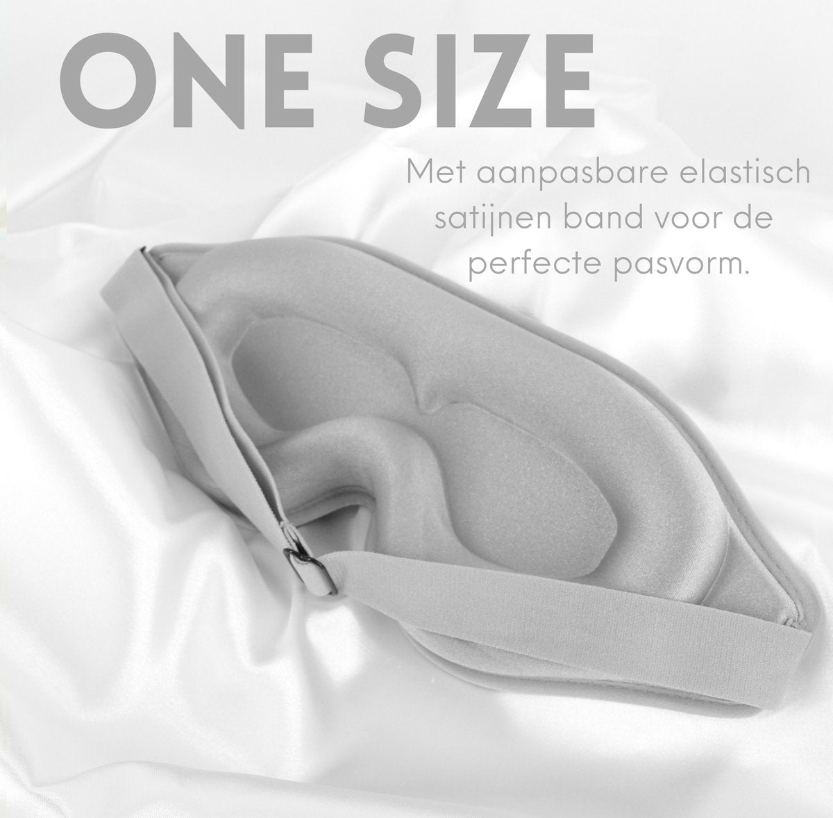 Satijnen 3D Slaapmasker met Geluidsdempende