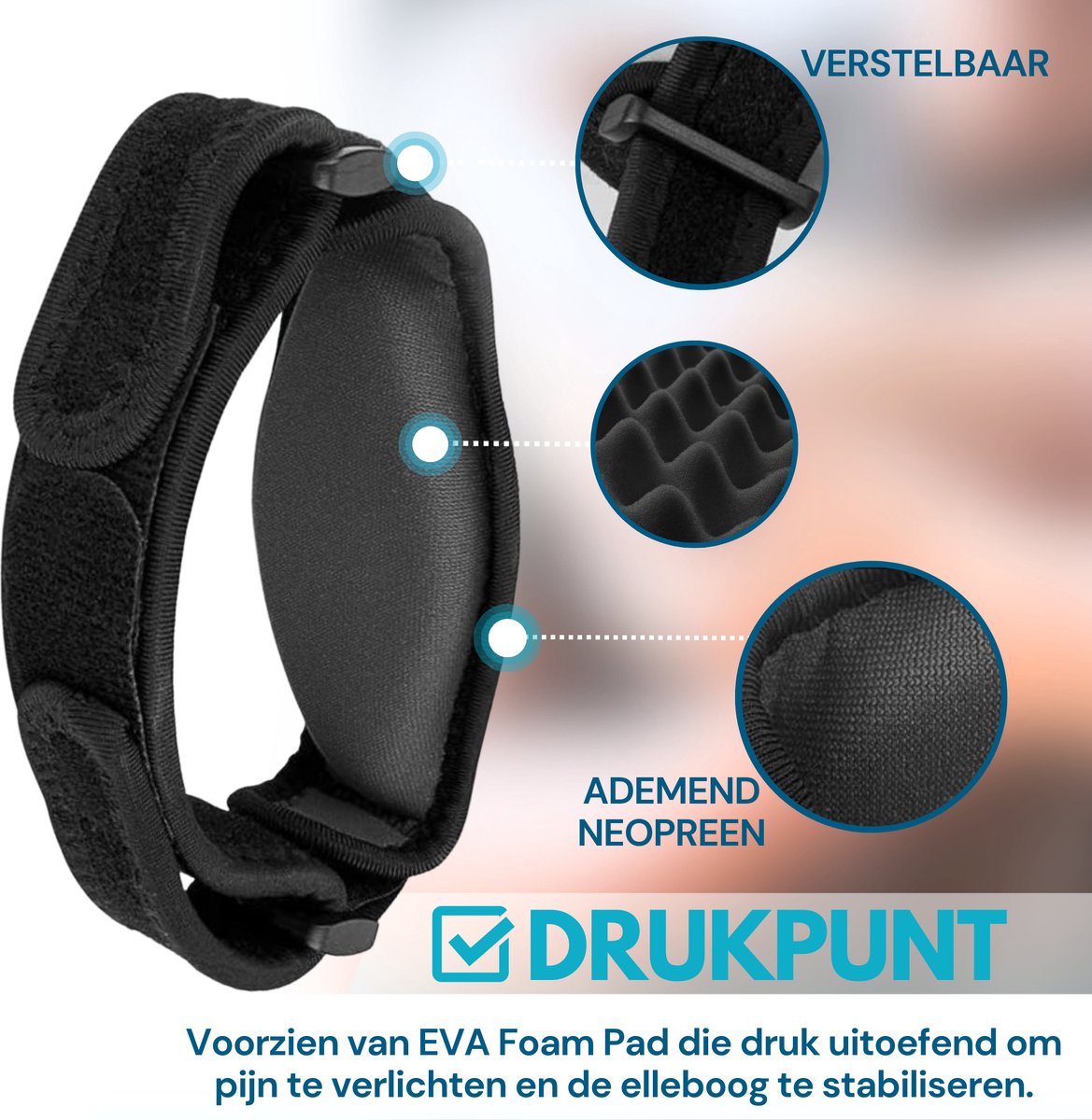 Elleboog Brace 1 Stuk Zwart