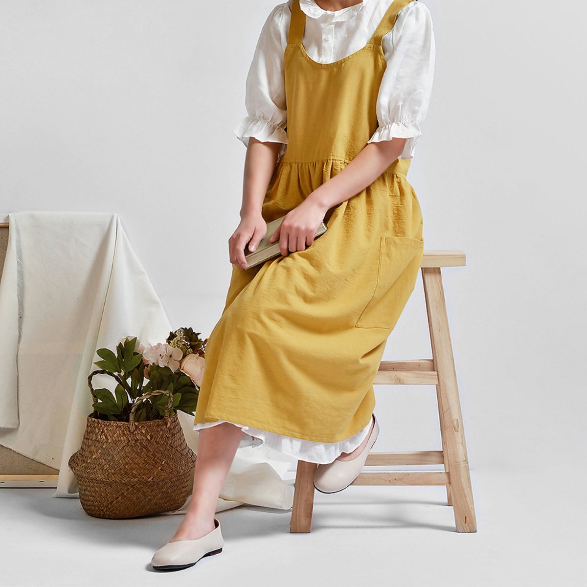 Keukenschort 'Lyssa' Geel