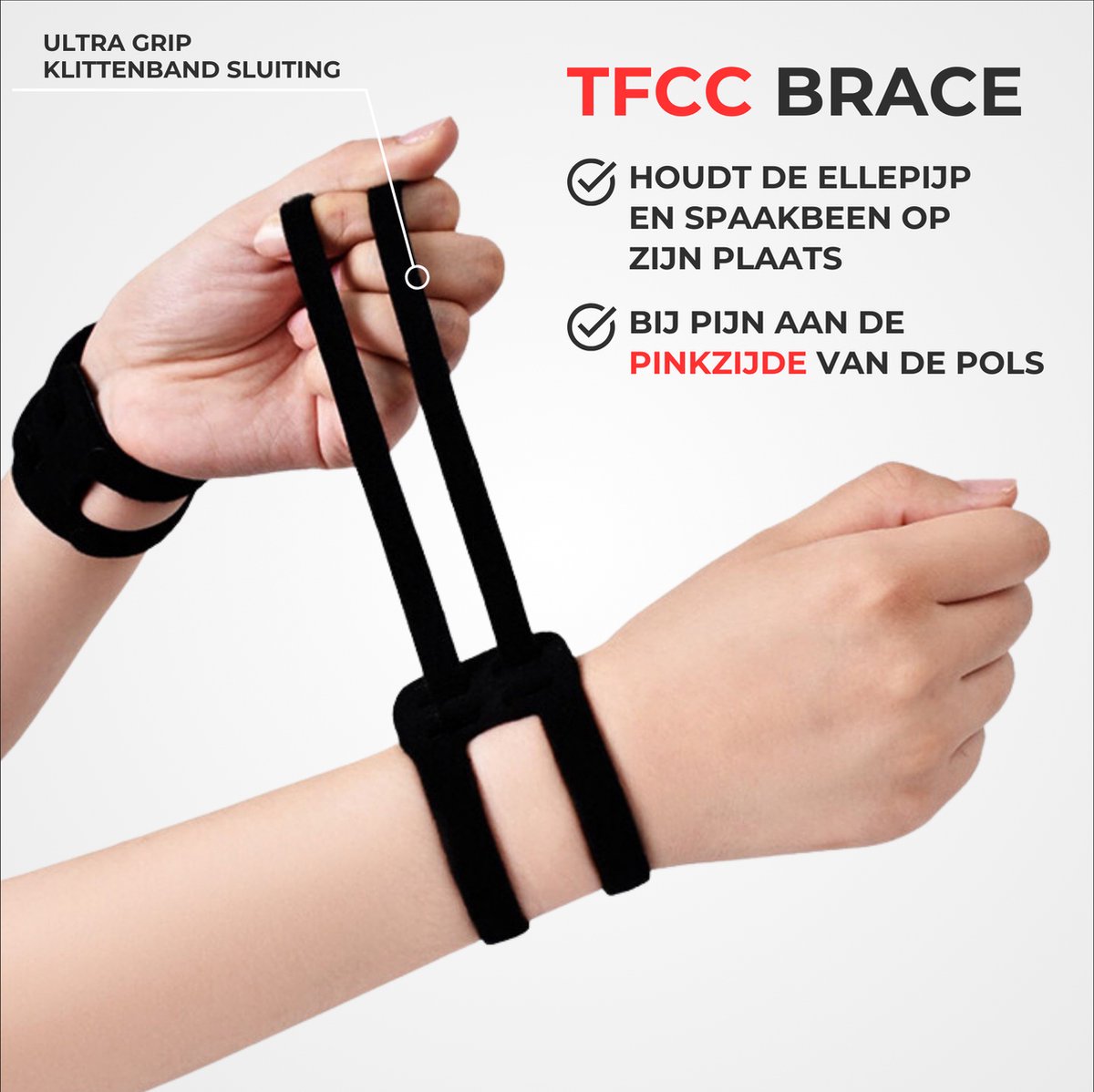 TFCC Polsbrace 1 Paar Zwart
