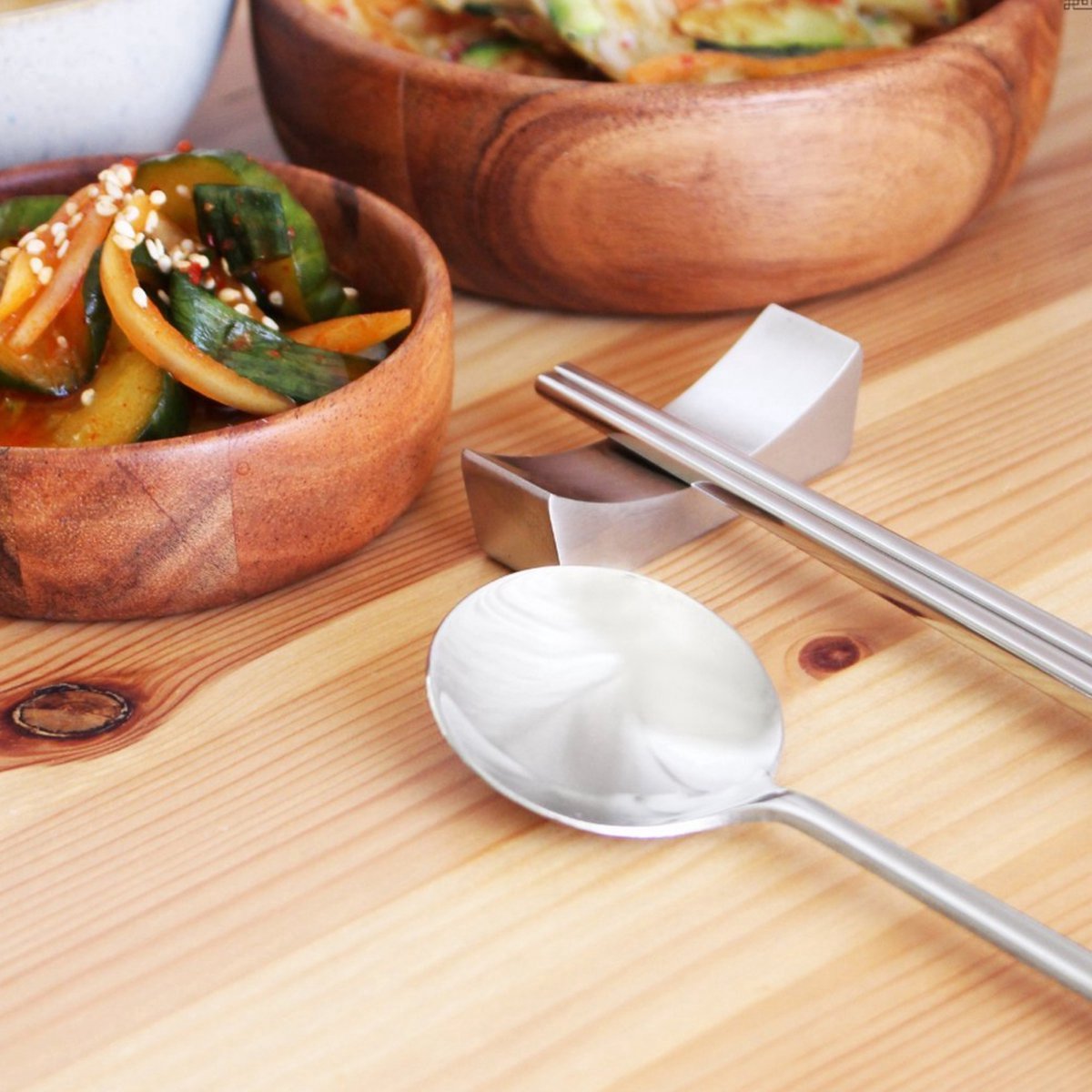 Koreaanse Eetlepel 5 Stuks Zilver