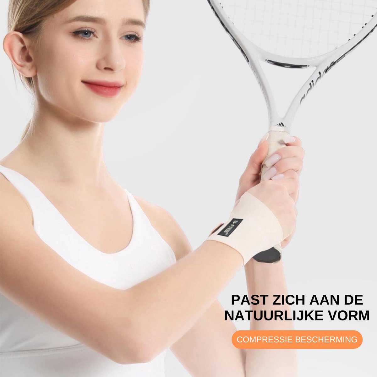 Wrist Wraps 1 Paar Beige