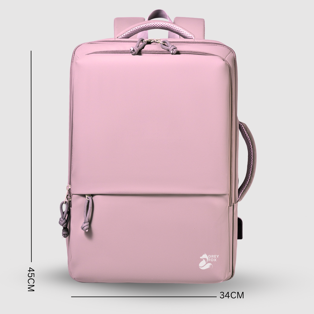 Laptop Rugzak USB 17inch 30L Roze