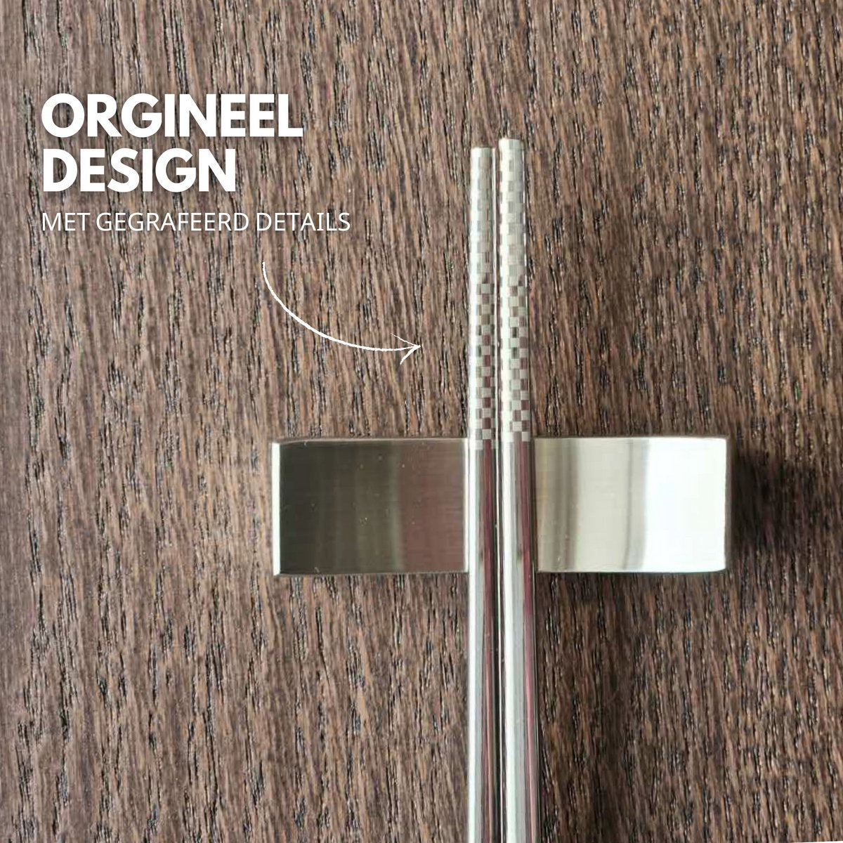 Chopstick Set Lux Zilver